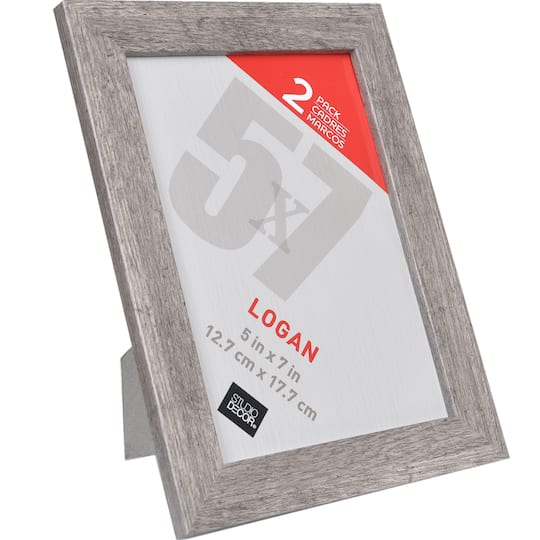12 Packs: 2 ct. (24 total) Gray Tabletop Frames, Logan by Studio Décor®